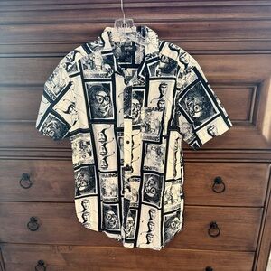 Graphic Black and White Men's Shirt